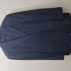 Brooks Brothers Navy Suit Stretch Size 41 Pants W33 L31 Wool 97%